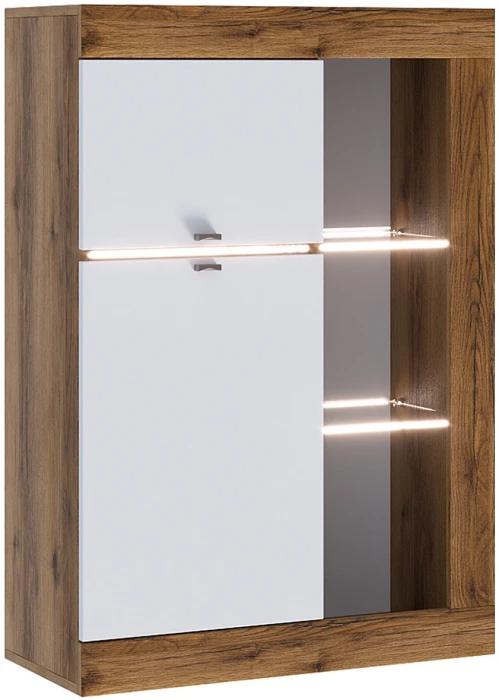 Прага Модульная Гостиная, вариант №3, делано/Белый глянец