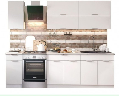 кухня Ника-1 белый/эмаль