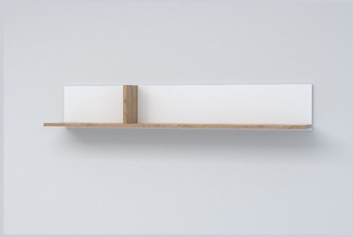 Эго Полка ПЛ-2 (Глянец Белый/Бетон Светлый)