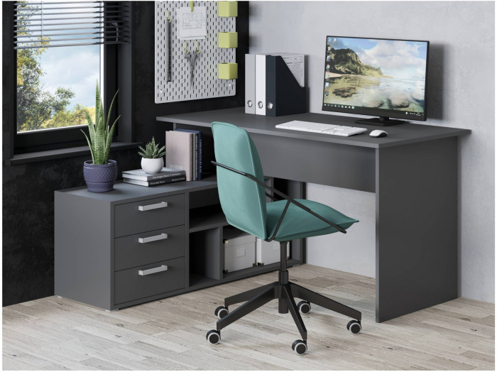 Стол компьютерный СК-11, ЛДСП (Белый)