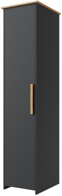 Шкаф-пенал "Скандинавия" - Антрацит/Дуб наварра