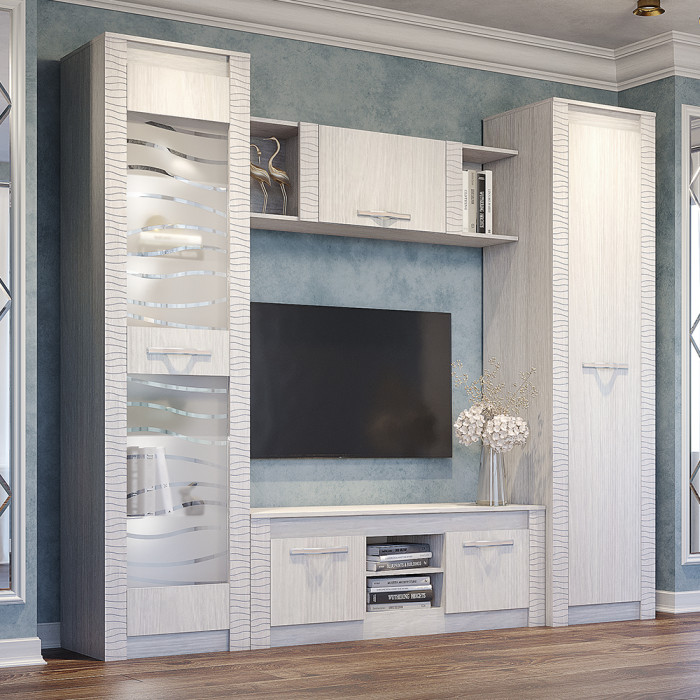 Пенал "Монако" ПН-20 ясень белый/Ф12 НЕВ