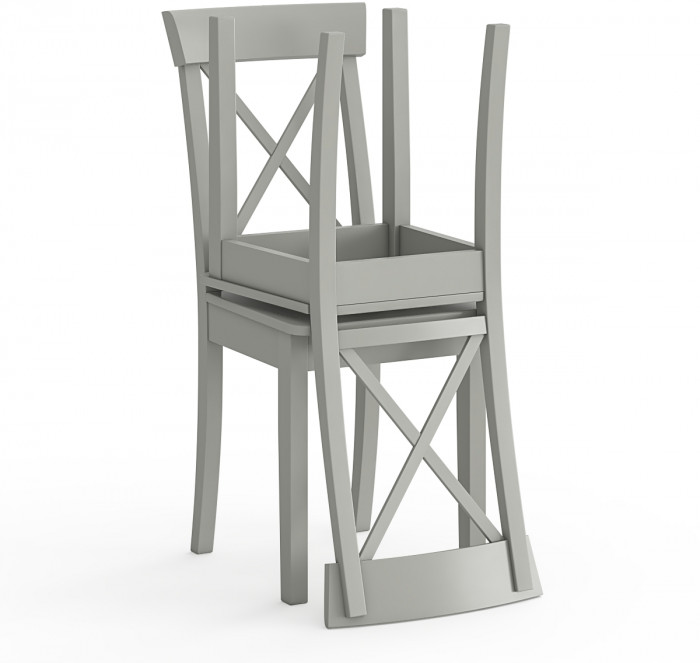 Два стула Мебель--24 Гольф-14 разборных, серый