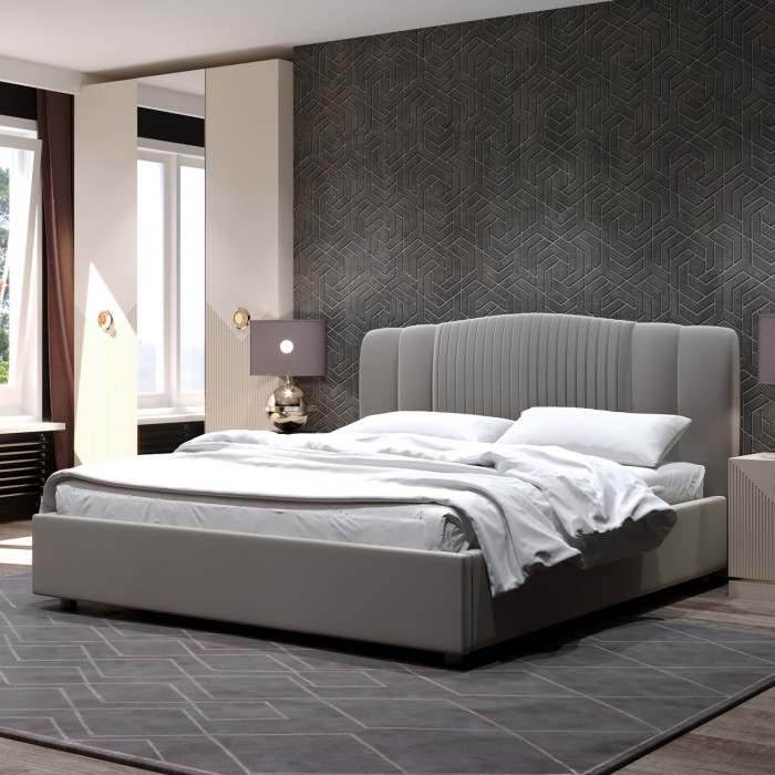 Кровать-12М с подъёмным основанием 1600 дым