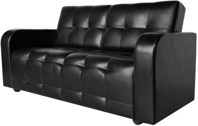 Диван Оксфорд кожаный, черный