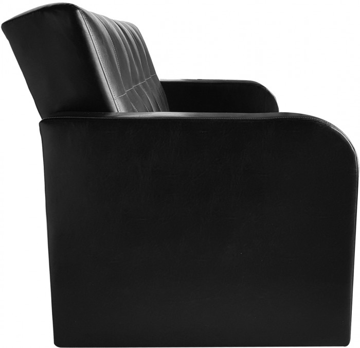 Диван Оксфорд кожаный, черный