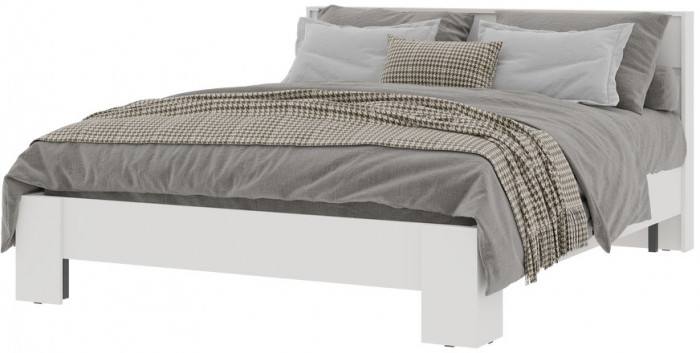 Хелен КР 03 Кровать 1.6х2.0 (1,670х0,928х2,114) белый/белый