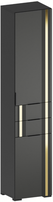 Модульная Прихожая Эмэ, набор №6, Графит/Графит золото