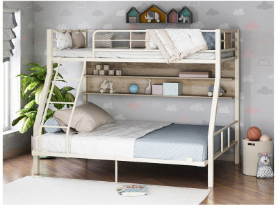 Двухъярусная кровать Гранада-1П 140 (Слоновая кость)