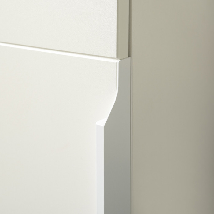 Октава Набор шкафов 01, белый шагрень/дуб крафт золотой/фасады МДФ белый шагрень