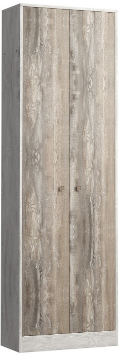 Шкаф двухдверный "Марк" - Бетон пайн светлый/Бетон пайн темный