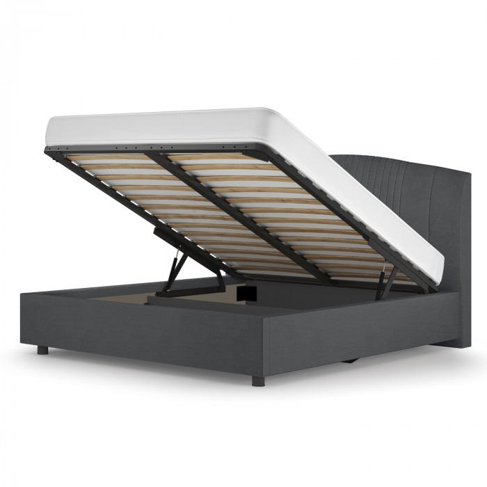 Кровать-12М с подъёмным  основанием 1800 графит