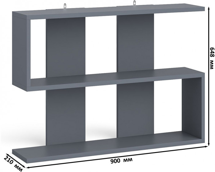 Мори компьютерный стол МС-1 левый + Комод МК800.1 + Полка 900, графит