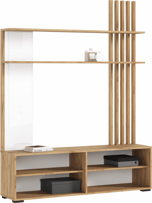 Роджинамиф Гостиная, Крафт белый/Графит