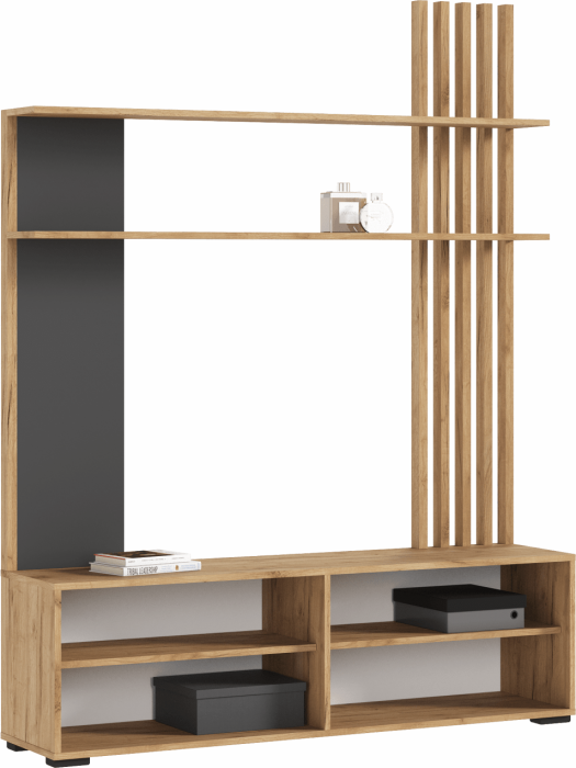 Роджинамиф Гостиная, Крафт белый/Графит