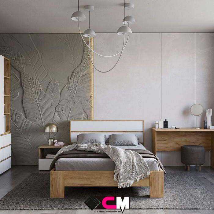 Хелен ТБ 01 Тумба прикроватная (0,502х0,442х0,460) серый графит/дуб крафт золото