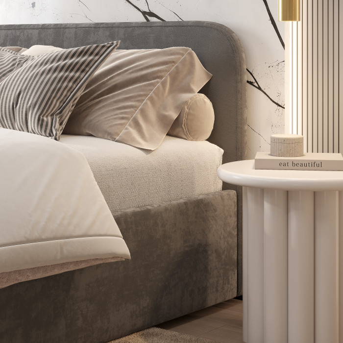 Кровать с подъемным механизмом Лофт КР-18 (1,6м), Хром