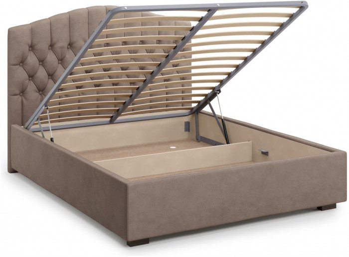 Кровать Lugano 140 с подъемным механизмом, Velutto 22