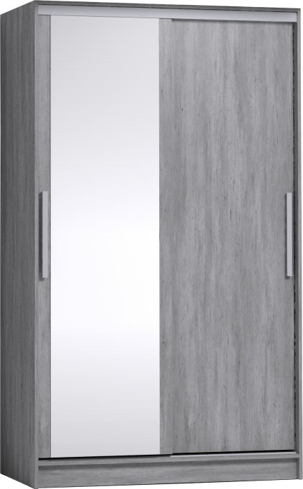 Шкаф-купе с зеркалом Strike 1200 Atelier светлый