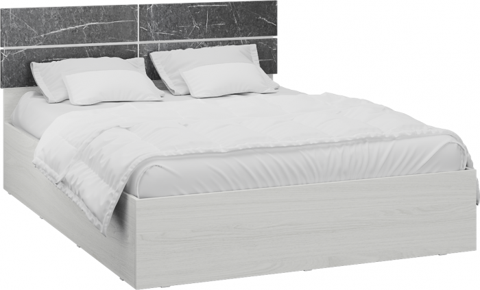 Спальня Теана, набор 1, Дуб крафт серый/МДФ светло-серый