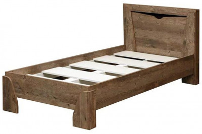 Кровать 33.07 Лючия 900 с настилом кейптаун/венге