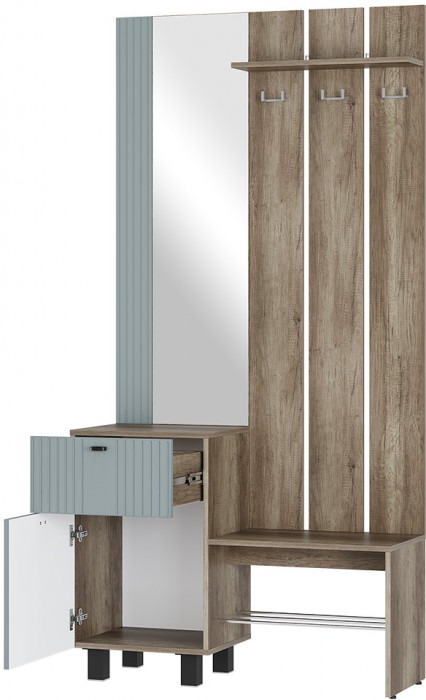 Прихожая Олива ПР-04, Дуб каньон, МФ11