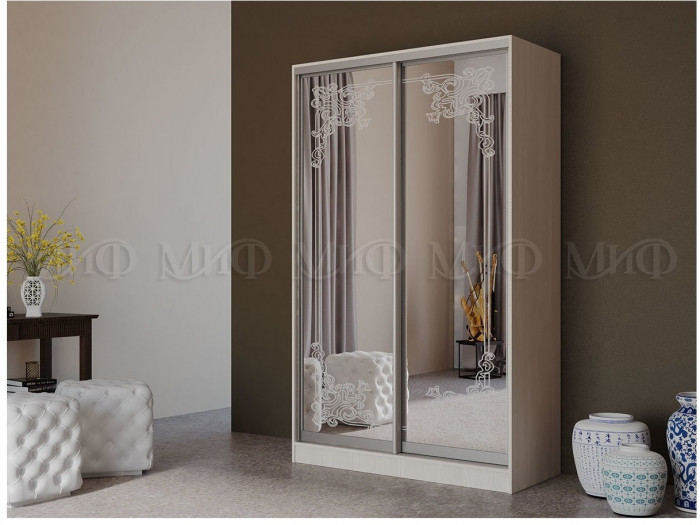 Шкаф-купе Тринити 1 NEW 1350 (Сандал светлый)