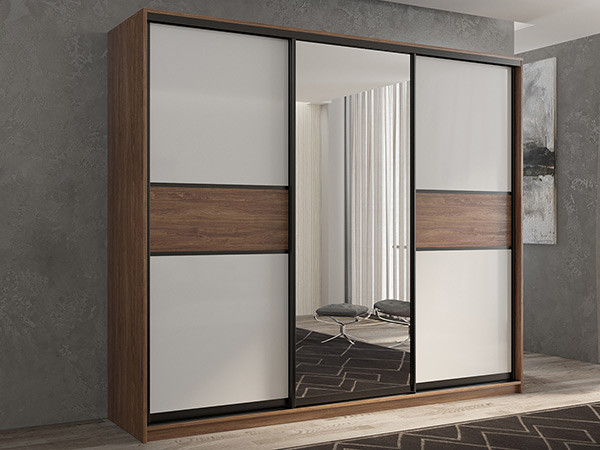 Шкаф-купе Кааппи 10 Морское Дерево Винтаж 210х60х230 см