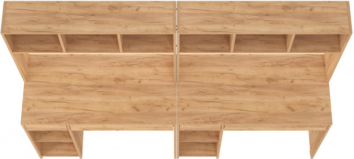 компьютерный стол Комфорт 12.77F + компьютерный стол Комфорт 12.77F, дуб крафт золотой