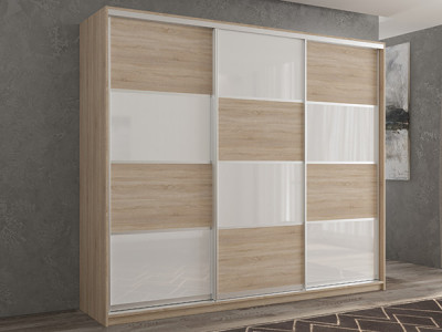 Шкаф-купе Кааппи 14 Сонома Светлый 240х60х230 см