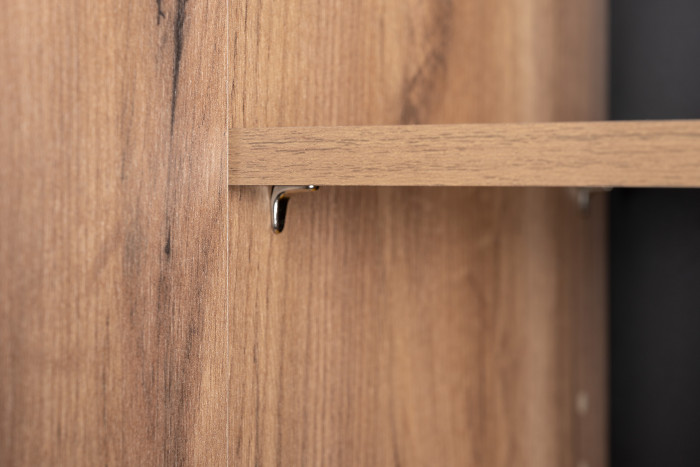 Гранд 13.226 Шкаф, цвет дуб крафт табачный, ШхГхВ 82х38,7х203,6 см., универсальная сборка