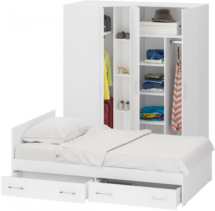 Спальня Стандарт 2-1200Я, белый