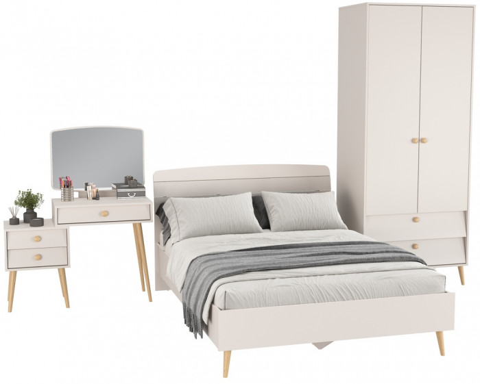 Афина Спальня 03-1400, кашемир серый