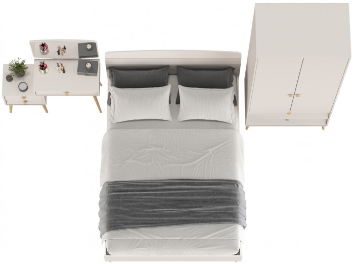 Афина Спальня 03-1400, кашемир серый