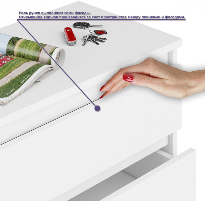 Мори компьютерный стол МС-6 правый + Тумба ТМП400.1 + Полка 900, белый