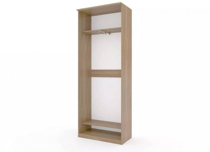 Шкаф купе Модерн 905х450 2-х дверный зеркальный с пескоструем №1 ясень