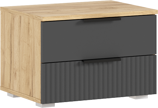 Модульная спальня Марвэл, Дуб крафт/Браш графит