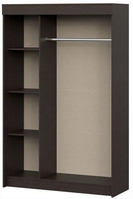 Шкаф-купе Басятэкс, белый/дуб крафт золотой