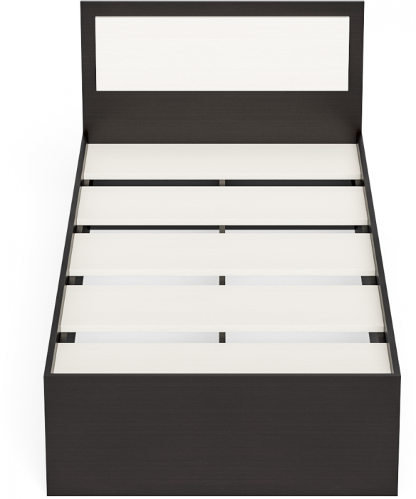 Фиеста Кровать 0900, цвет венге/дуб лоредо, ШхГхВ 93,5х203,5х80 см., сп.м. 900х2000 мм., без матраса, основание есть