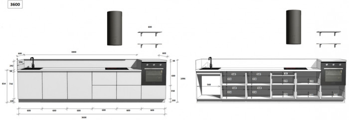 КГ 3600 ПВХ, Белый софт матовый Арника РМ в.6