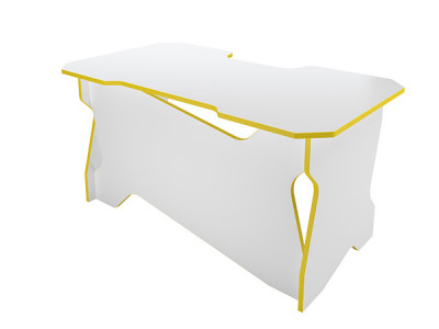 Игровой компьютерный стол RVG Белый/Желтый 120