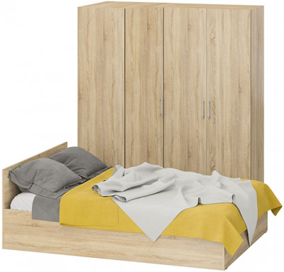 Спальня Стандарт 2-1400, дуб сонома