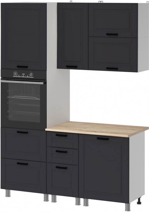 МК Аленушка 1,6м ПД 2 Астра Сталь,скоба черный,сонома