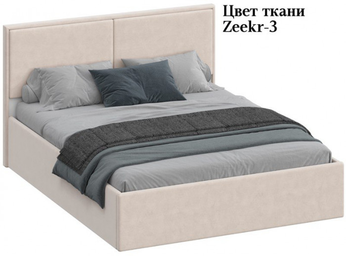 Кровать КР-430-М двуспальная 160, Микровелюр Zeekr-3
