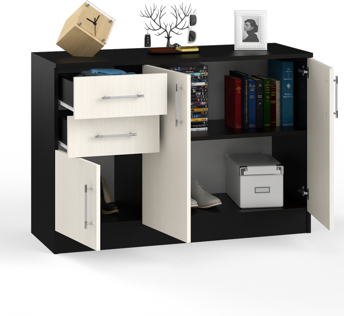 Комод СВК № 3, венге/дуб лоредо