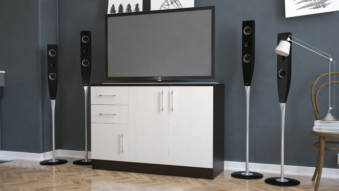 Комод СВК № 3, венге/дуб лоредо