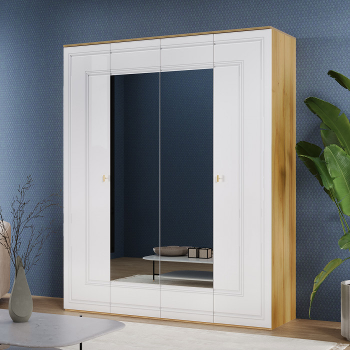 Шкаф 4-х дверный Вега Сапфир