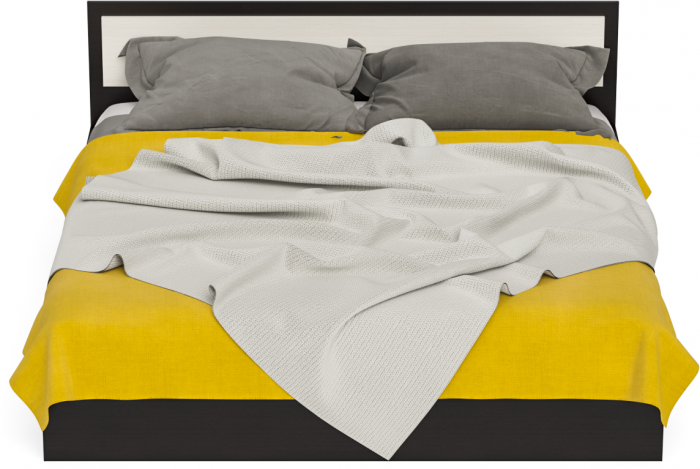 Фиеста Кровать 1800, цвет венге/дуб лоредо, ШхГхВ 183,5х203,5х80 см., сп.м. 1800х2000 мм., без матраса, основание есть