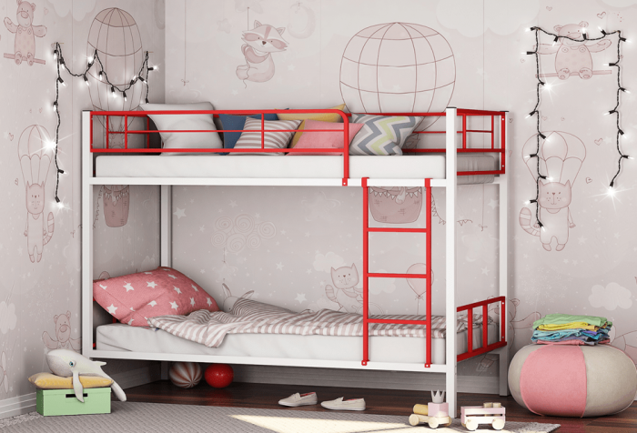 Двухъярусная кровать Севилья-2.01 комби (Белый, Серый)