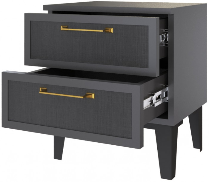 Толедо Тумба прикроватная ТТ-20 графит серый